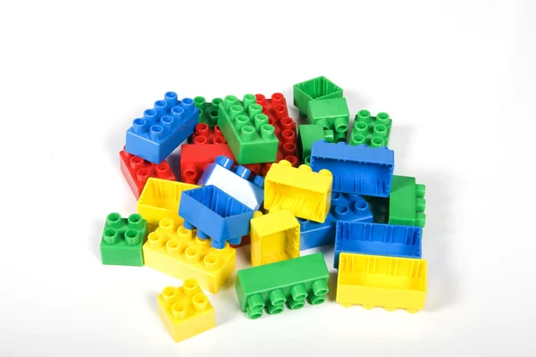 Пластмасові іграшки Цегла — стокове фото