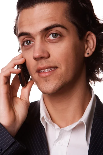 Επιχειρηματίας μιλάει στο τηλέφωνο — Φωτογραφία Αρχείου