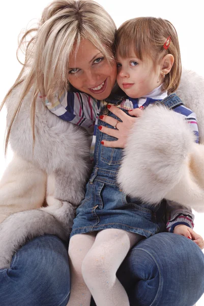 stock image Lovely mom and daughter