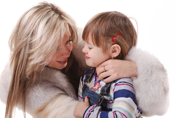 stock image Lovely mom and daughter