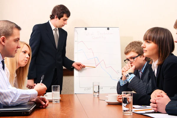 Talare vid ett möte — Stockfoto