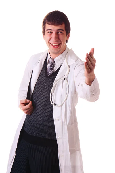 Een arts begroet — Stockfoto
