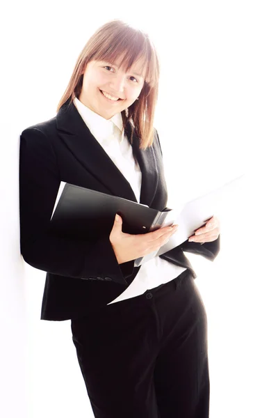 Businesswoman isolated on background — Stock Photo, Image