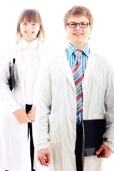 Lekarze na białym tle — Zdjęcie stockowe