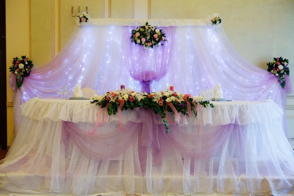 結婚式のゲストのテーブル — ストック写真