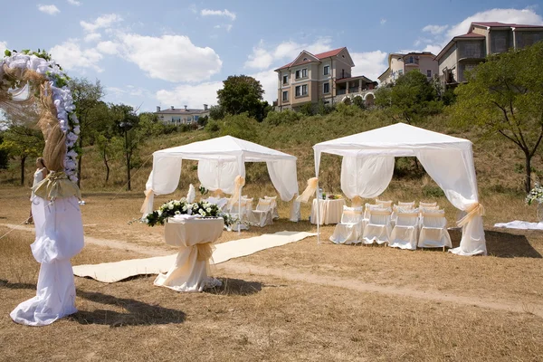 結婚式のゲストのテーブル — ストック写真