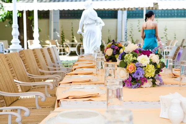 Wedding guest table — Stockfoto