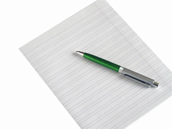 Kağıt ve dolma kalem — Stok fotoğraf
