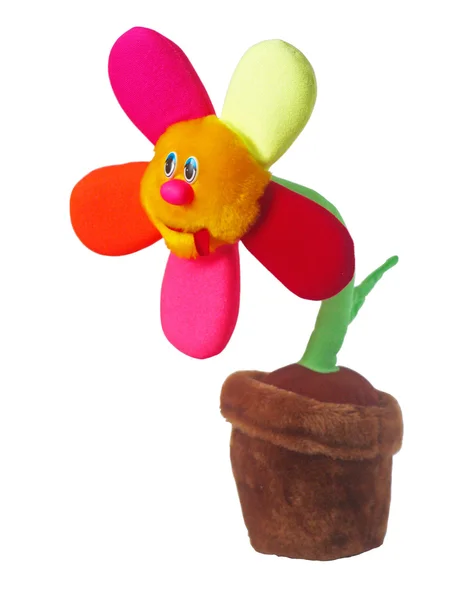 Мягкая игрушка цветок — стоковое фото