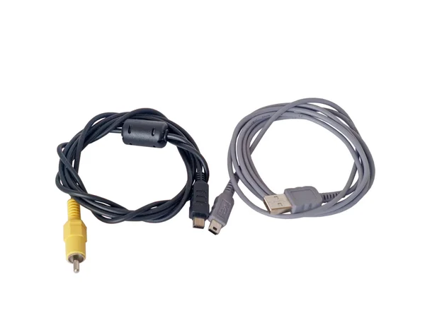 Kabel och kontakt — Stockfoto