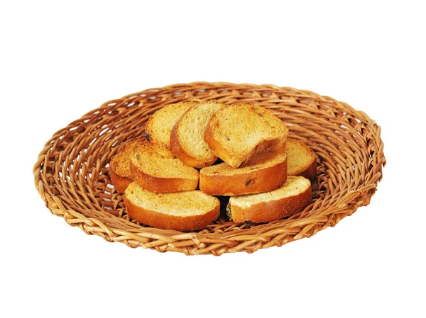 Plate for bread from a rod — Stock Photo, Image
