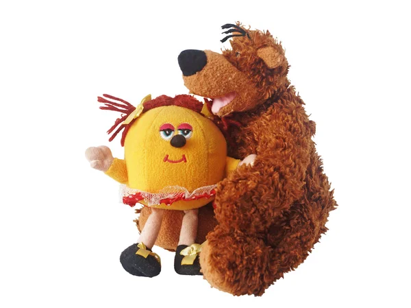 柔らかいおもちゃクマとスミ — ストック写真