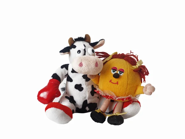 stock image Soft toy a bull the boxer and a smilie