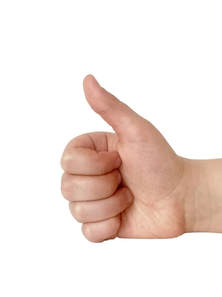 stock image Hand showing ok sign