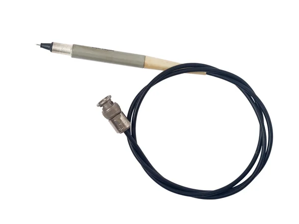 Kablo ve konektör bir oscillograph için — Stok fotoğraf