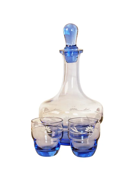 滗水器和酒-glasse — 图库照片