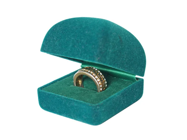 Pierścień w pudełku — Zdjęcie stockowe