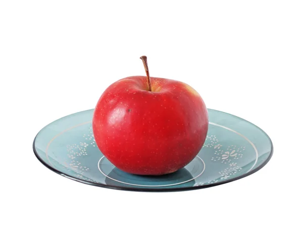 Apple bir plato üzerinde — Stok fotoğraf