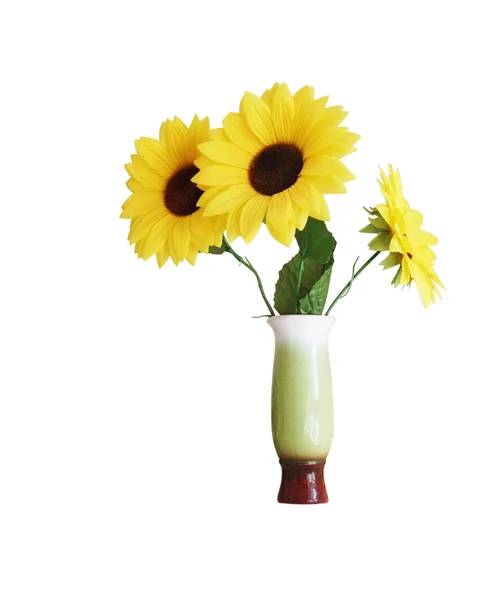 Zonnebloemen in een vaas — Stockfoto