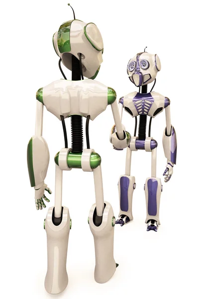 Dva roboti — Stock fotografie