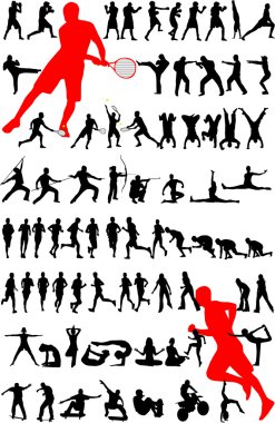 Sport silhouette - vector clipart