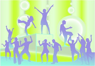 Party Scene - Vector Illustration clipart