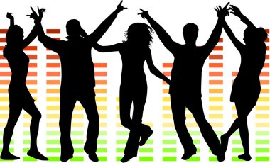 Illustration of dancing clipart