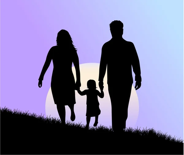 Illustration de la famille — Image vectorielle
