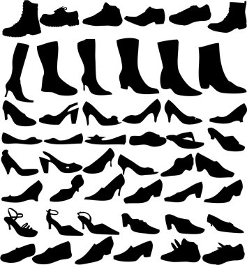 Vector boots 2 (man , women) clipart