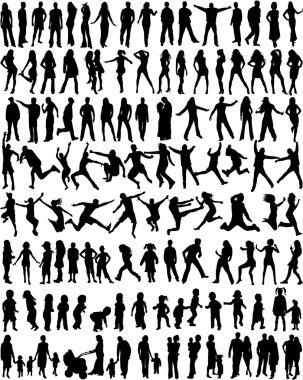 Subject Silhouettes clipart