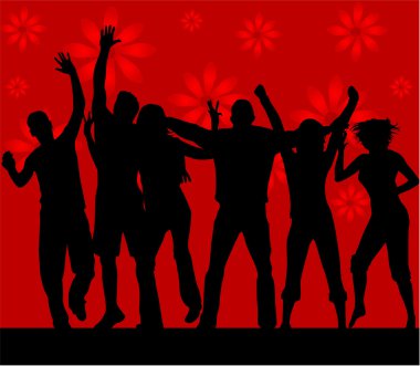 Let's Party , dancing clipart