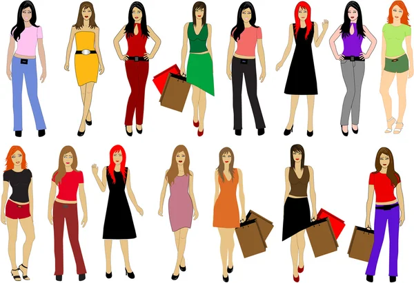 Fashion lady's — Stock Vector
