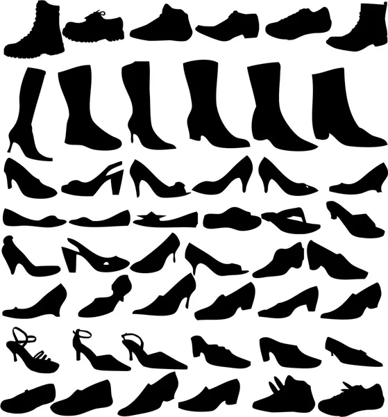 Векторные ботинки 2 (мужчины, женщины ) — стоковый вектор