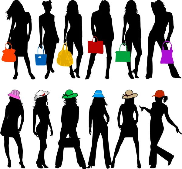 Mulher na moda —  Vetores de Stock