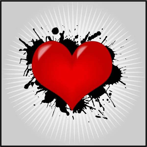 Corazón San Valentín Fondo de pantalla — Archivo Imágenes Vectoriales