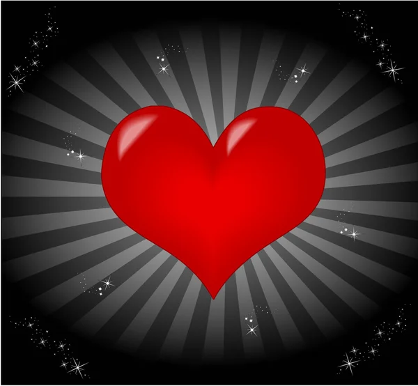 Hjärta valentine tapeter — Stock vektor