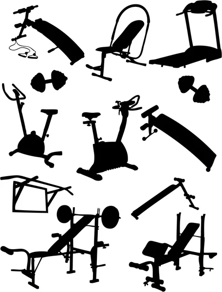 Icônes vectorielles de fitness — Image vectorielle