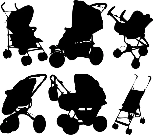 婴儿车 — 图库矢量图片