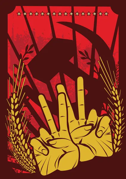Poster soviétique Design — Image vectorielle