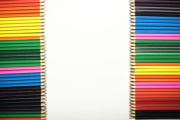 Colored Pencils Border — Stock Photo, Image