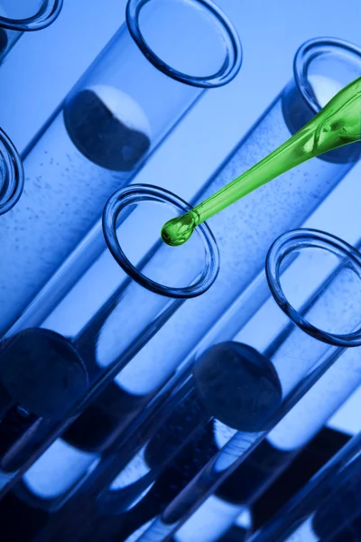 Pipette and Test Tubes — Stock Photo, Image