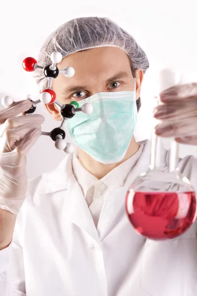 Scientist with equipment — Stock Photo, Image