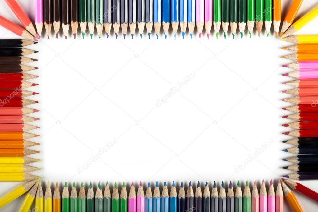Colored Pencils Border