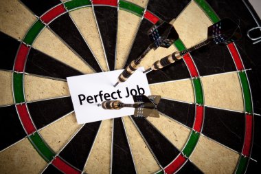 Perfect Job and Dart clipart