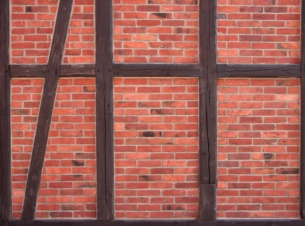 stock image Timber framing wall