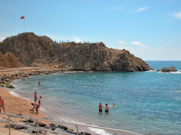Spiaggia mediterranea — Foto Stock
