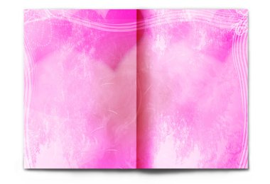 Blank Valentine's day magazine clipart