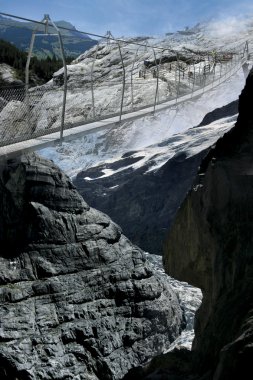 The bridge upper Grindelwald Glacier clipart