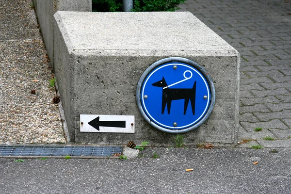 The information sign in Lausanne — Stock Photo, Image