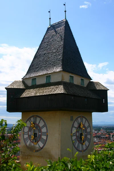City clock, Graz — Stock Photo, Image